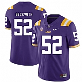LSU Tigers 52 Kendell Beckwith Purple Nike College Football Jersey Dzhi,baseball caps,new era cap wholesale,wholesale hats